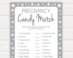 Gender Neutral Baby Shower Baby Shower Game Baby Shower Games Baby Shower Games Instant Download Baby Sh Celebrity Baby Names Candy Match Baby Shower Games