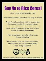 Didn T Do Any Rice Or Oatmeal Cereal With The First And Won T With The Second Baby Cereal Rice Cereal Rice Cereal Baby