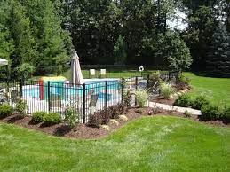We offer a wide range of custom swimming pool designs in a huge array of styles and shapes. 5 Masterful Simple Ideas Low Metal Fence Fence Architecture Barcelona Spain Decora Inground Pool Landscaping Backyard Pool Landscaping Landscaping Around Pool