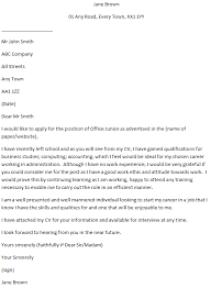 This simple cover letter provides an excellent start. Office Trainee Cover Letter Example Learnist Org