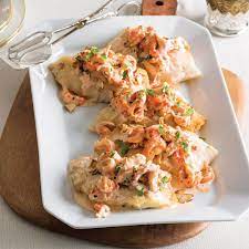 Seared Redfish With Crawfish Cream Sauce Louisiana Cookin Recipe Redfish Recipes Cream Sauce Fish With Cream Sauce