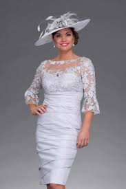This Short Ruffled Dress Has A Beautiful Lace Overlay Across The Bodice That Same Lace Creates The Bride Clothes Lace Evening Dresses Lace Dress With Sleeves