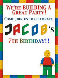 How To Have A Lego Birthday Party For Under 100 Party Invite Template Lego Birthday Party Lego Invitations