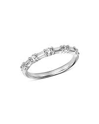 Crafted of polished 10k white gold, this sleek 2mm wedding band is available in sizes for men and women. Women S Diamond Band Wedding Rings Bloomingdale S Bloomingdale S