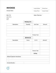 free blank invoice templates pdf word excel