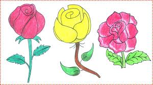 Here presented 43+ drawing of different types of flowers images for free to download, print or share. Rose Drawing How To Draw Rose Flowers Yellow Red Step By Step Youtube