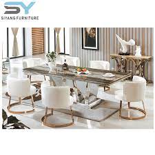 The marble table sets have prime qualities and discounts that give you value for money. China Dining Furniture Dining Table Set Marble Table Dining Table China Dining Table Glass Dining Table