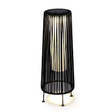 Grand Patio Outdoor Solar Floor Lamp Weather Resistant Rope Floor Lamp Black Outdoor Floor Lamps Floor Lamp Rattan Floor Lamp