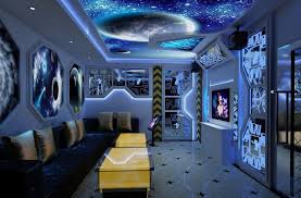 50 Space Themed Bedroom Ideas For Kids And Adults Boys Space Bedroom Space Themed Room Outer Space Bedroom