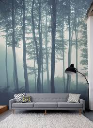 Sea Of Trees Forest Wallpaper Murals Wallpaper Forest Mural Feature Wall Wallpaper Mural Wallpaper