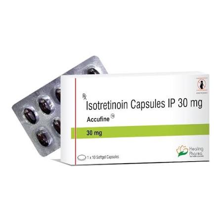 Isotretinoin Isotertinoin Accufine Capsule 30 Mg, Packaging Type: Strips at ₹ 180/stripe in Nagpur