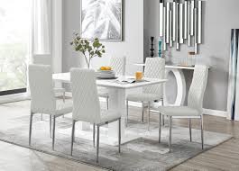 Our collection of dining tables is handcrafted from acacia wood, oak and pine giving your dining space a timeless feel. Furniturebox Uk Imperia Modern White High Gloss Dining Table And 4 Stylish Contemporary Milan Dining Chairs Set Dining Table Only Furniture Home Kitchen Mymobileindia Com