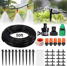 Amazon Com Pathonor Drip Irrigation Kit 50ft 15m Garden Irrigation System With Distribution T Garden Irrigation System Drip Irrigation Kit Garden Irrigation