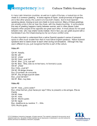Check spelling or type a new query. Culture Tidbit Greetings
