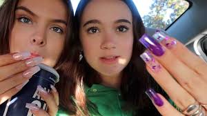 My Friend Brighton Gets Acrylic Nails for the First Time ... FionaFrills  Vlog