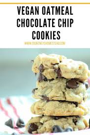 These Easy Vegan Oatmeal Chocolate Chip Cookies Are Amazing Vegan Cookies Vegan Oatmeal Chocolate Chip Cookies Oatmeal Chocolate Chip Cookies Vegan Oatmeal