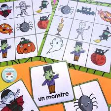 French Halloween Bingo Activite Pour Halloween French Francais Halloween Bingo Halloween Worksheets Fun Halloween Activity