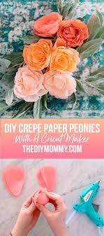 Download the paper hydrangea templates to use with your cricut. How To Make Crepe Paper Peonies With Cricut Maker The Diy Mommy