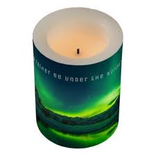 Aurora Borealis Gift Northern Lights Magic Candle Zazzle Com Candle Magic Light Magic Custom Candles