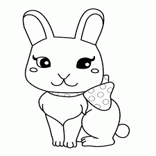 100% free coloring page of a baby bunny. Cute Bunny Coloring Pages To Print Coloring Home