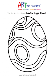 Free printable easter egg templates for coloring and other crafts! The Big Neighbourhood Easter Egg Hunt