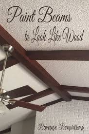 Painting Ceiling Beams To Look Like Wood Painted Beams Wood Beam Ceiling Ceiling Beams