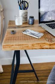 Diy Live Edge Desk With Trestle Legs I Can T Believe It S An Ikea Hack It Looks So Great Ikea Desk Legs Live Edge Desk Ikea Desk Diy