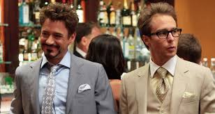 The dance sam rockwell does before presenting the drones at the expo is improvised and … irony as she is cast: 10 Actors Who Auditioned For The Hero But Were Cast As The Villain Geektyrant Justin Hammer Actors Marvel Films