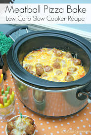 With healthy veggies, protein packed chicken and dairy, and the melty decadence of cream cheese and melted monterey jack, even the kids will be begging for more. Meatball Pizza Bake A Slow Cooker Recipe With Meatballs