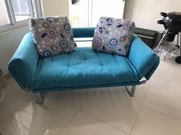 Harga sofa bed informa murah Sofa Biru Sofa Tidur Sofa Informa Sofa Bed Perabotan Rumah Di Carousell