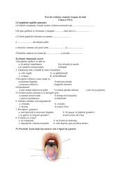 1)transport al dioxidului de carbon catre organe. Ejercicio De Test De Evaluare Sumativ Organe De Simt