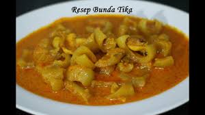 The ingredients are chicken, mushroom and hard boiled egg. Resep Gulai Kikil Super Enak Ala Bunda Tika Youtube