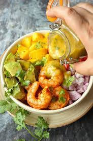 Mango Avocado Salad With Shrimps Mango Shrimp Salad Recipe In 2020 Mango Avocado Salad Avocado Salad Recipes Avocado Salad