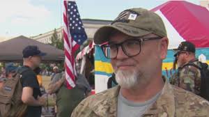 Army veteran who burned American flag continues to protest Trump's order:  "Bring up charges"