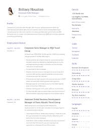 corporate sales manager resume template
