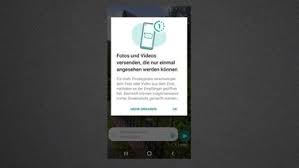 Whatsapp führt neuen zwangsservice ein update vom donnerstag, 07.01. Neue Whatsapp Funktion Einmalansicht Fur Fotos Und Videos N Joy Digitales