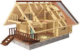 Cabanele noastre sunt ecologice, construite din buşteni de cea mai bună calitate cu diametre de peste 30 cm, îmbinaţi prin chertare fără a se folosi accesorii metalice. Case Din Lemn Rotund Calibrat Alpinhouse