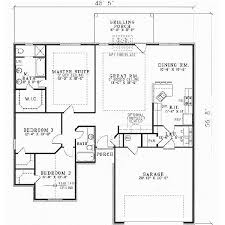 Browse our collection of three bedroom house plans to find the perfect floor designs for your dream home! Ranch Style House Plans 1574 Square Foot Home 1 Story 3 Bedroom And 2 Bath 2 Garage Stal House Layout Plans House Plans One Story Ranch Style House Plans