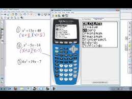 Calculator College Algebra Factoring Using The Ti 84 Youtube Algebra Resources Polynomials College Algebra