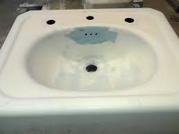 bathroom sink refinishing porcelain
