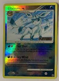 Japanese sets » sword & shield series » eevee heroes » glaceon vmax. Glaceon Platinum Foil Rare 20 100 Pokemon Card 2008 Ebay