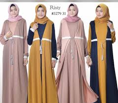 Hasil gambar untuk gamis simple remaja kekinian