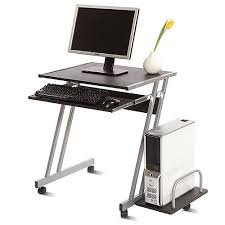 Cambridge Mobile Computer Cart Black And Silver Walmart Com Scrivania Pc Scrivania Mobile