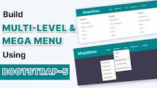Responsive Mega Menu Using Bootstrap 5 | Create Multi Level ...