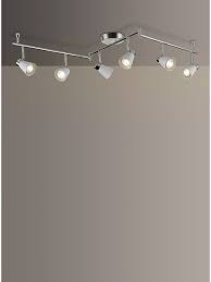 John Lewis Partners Logan Gu10 Led 6 Spotlight Ceiling Bar At John Lewis Partners