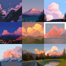 Pixelart Hashtag On Twitter Environment Concept Art Art Painting Art Projects