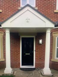 Front door canopies made from zinc galvanized steel. Front Door Canopy And Pillars In Wigan For 175 00 For Sale Shpock