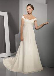 Find Your Dream Wedding Gown In Our Designer Dress Gallery Browse Gowns From Your Favorite Bri Empire Waist Wedding Dress Wedding Dresses Simple Wedding Gowns