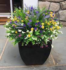Artificial flowers in pots for outside. How To Make A Beautiful Outdoor Floral Arrangement Budget Equestrian