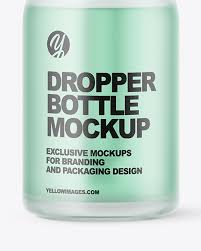 Frosted Glass Dropper Bottle Mockup In Bottle Mockups On Yellow Images Object Mockups